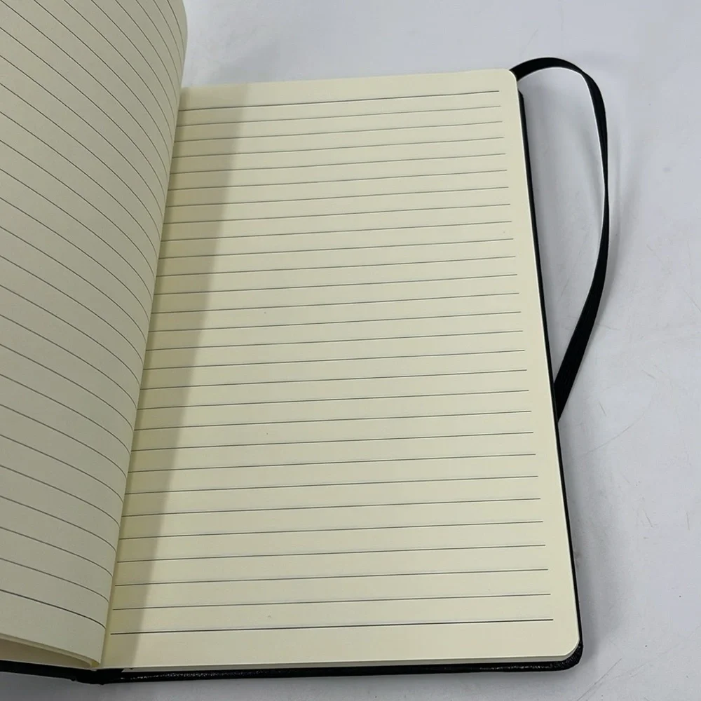 Du Mol Black Leather Cover Journal Notebook